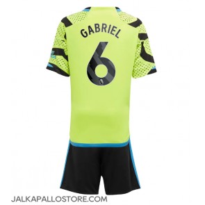 Arsenal Gabriel Magalhaes #6 Vieraspaita Lapsille 2023-24 Lyhythihainen (+ shortsit)
